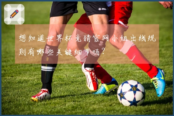 想知道世界杯竞猜官网小组出线规则有哪些关键细节吗？